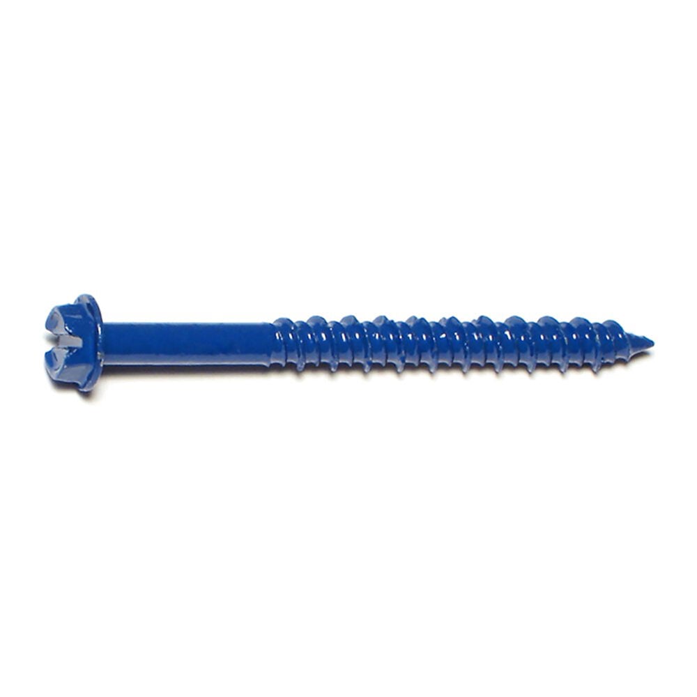 image of 3/16 x 2-1/4 Slotted Hex Concrete Screws - 23377