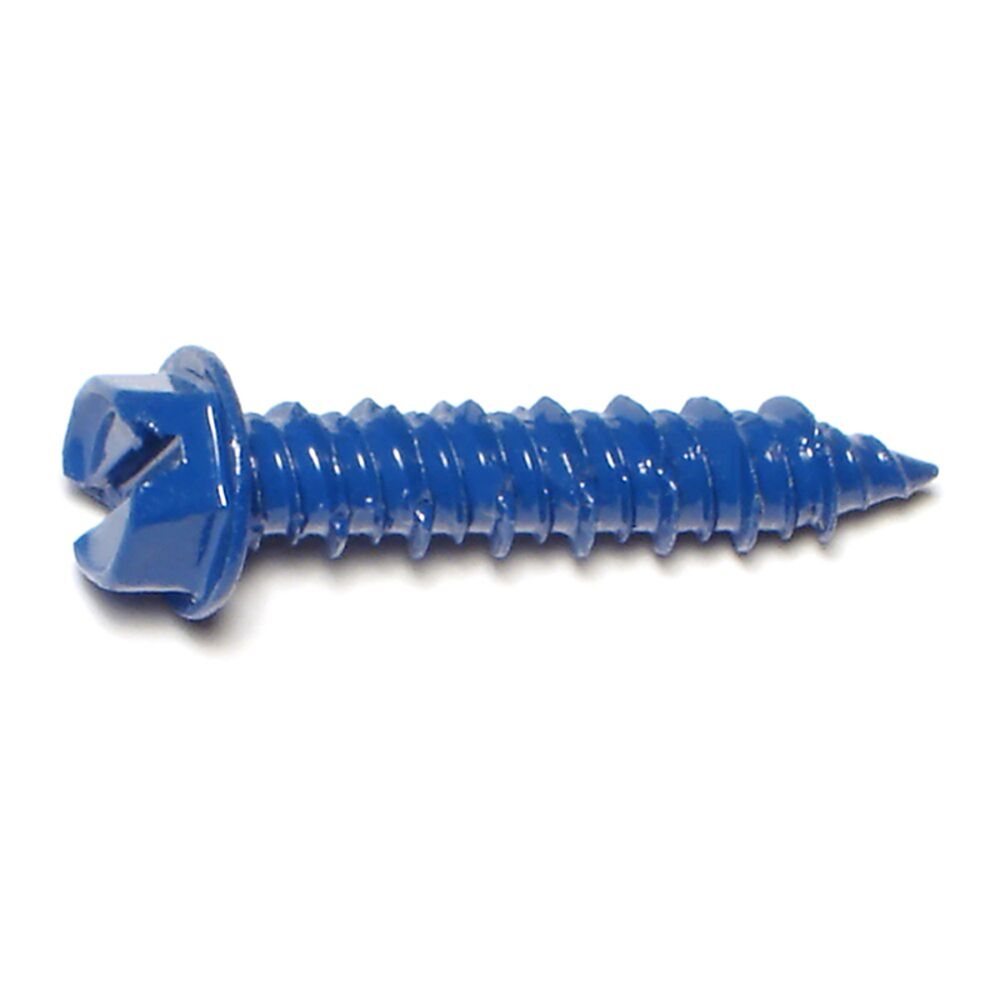 image of 1/4 x 1-1/4 Slotted Hex Concrete Screws - 23381