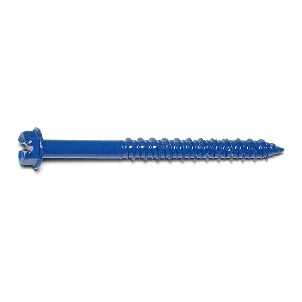 image of 1/4 x 2-3/4 Slotted Hex Concrete Screws - 23384