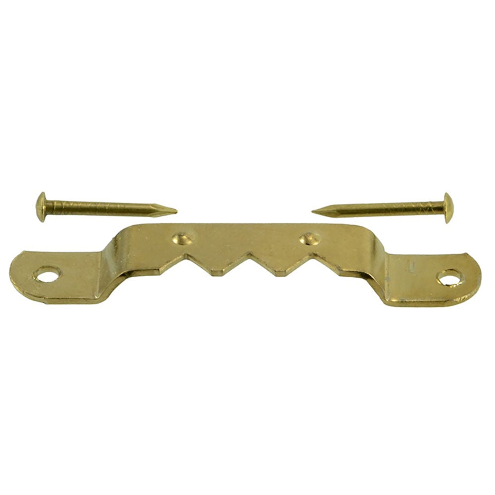 image of Small Brass Saw Picture Hanger