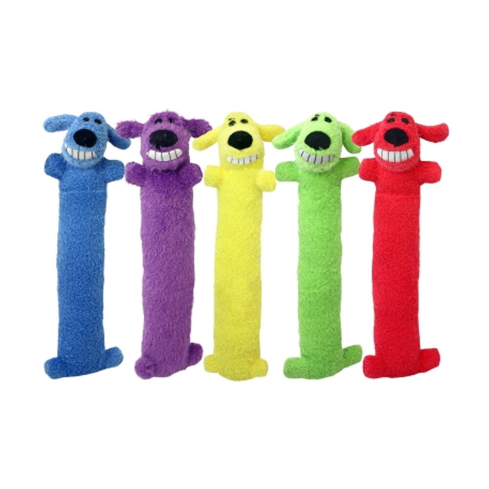 image of Mutltipet Loofa Dog Toy, Assorted Color, 6-Inch