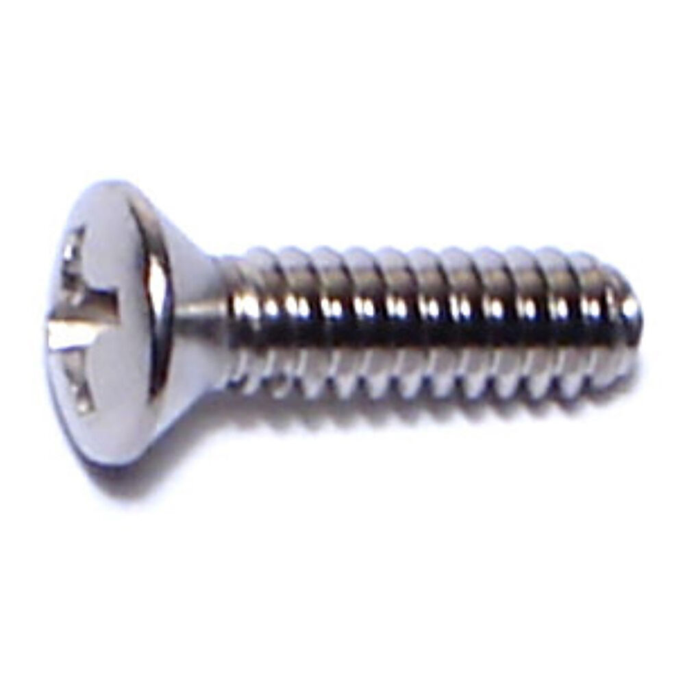 image of 6-32 X 1/2 Phillips Oval Machine Screw