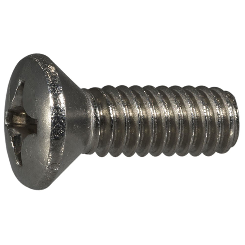image of 1/4-20 X 3/4 Phillips Oval Machine Screw
