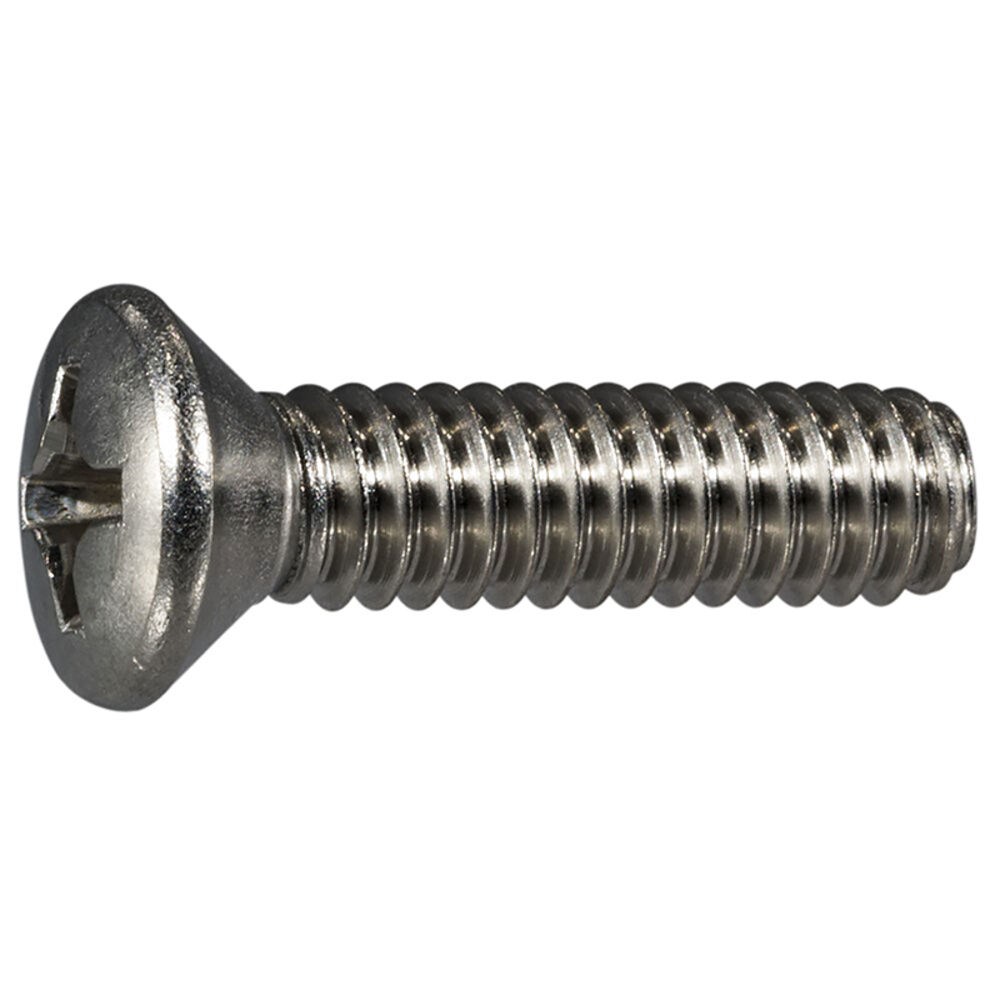 image of 1/4-20 X 1 Phillips Oval Machine Screw