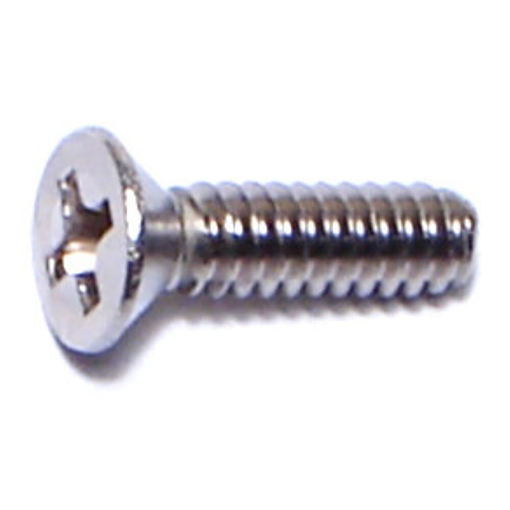 image of 6-32 X 1/2 Phillips Flat Machine Screw
