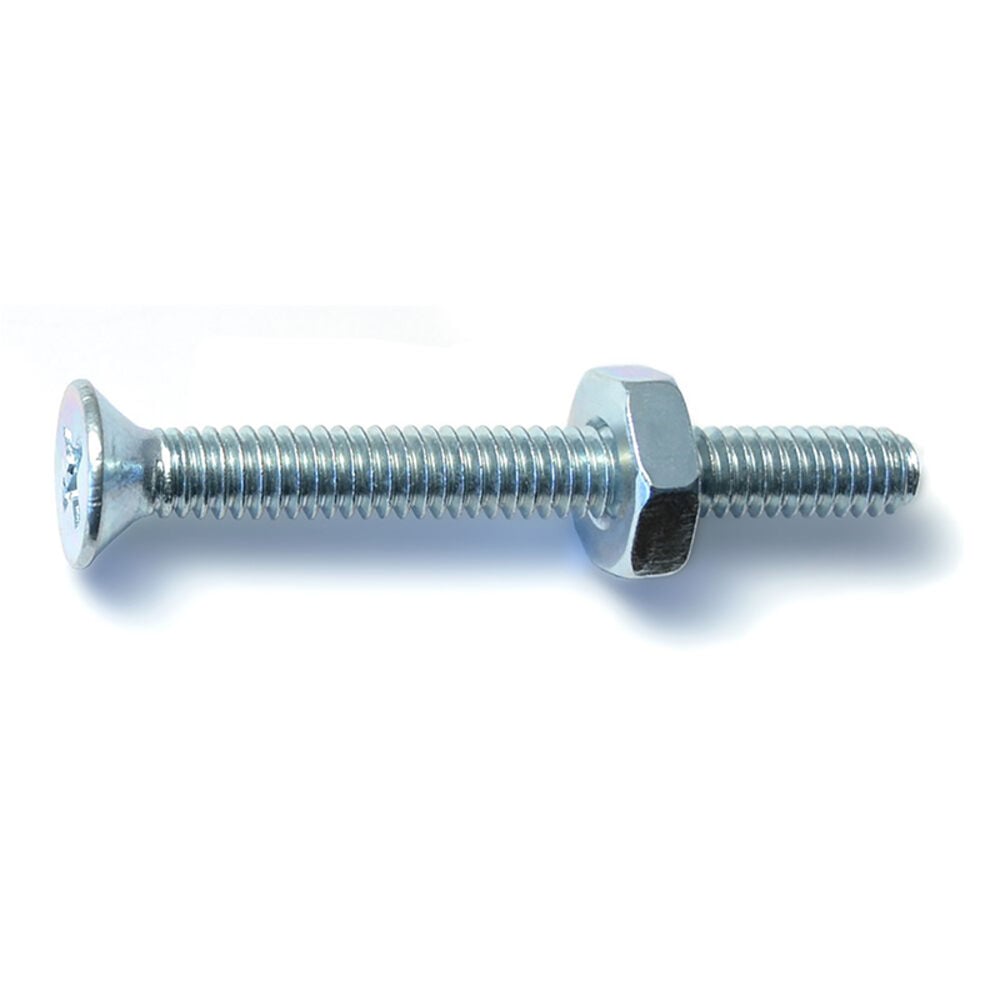image of 8-32 X 1-1/2 Phillips Flat Machine With Nut