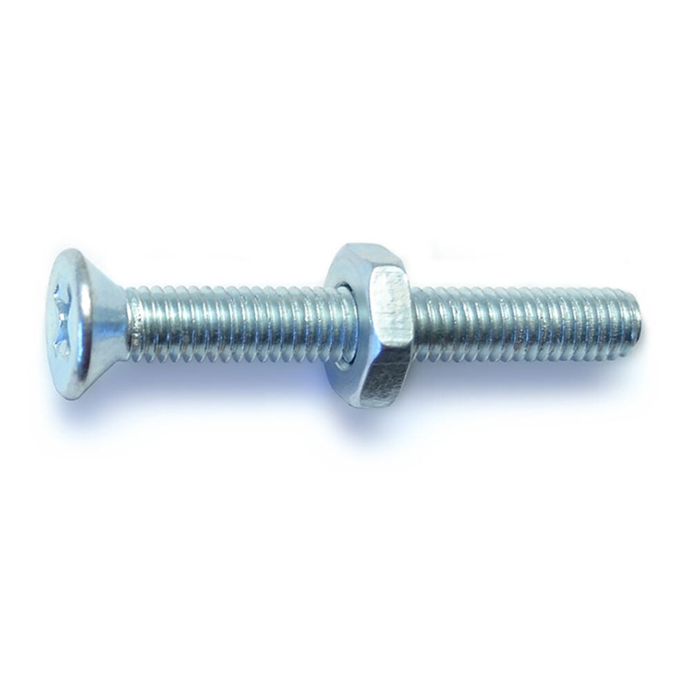 image of 10-32 X 1-1/2 Phillips Flat Machine With Nut