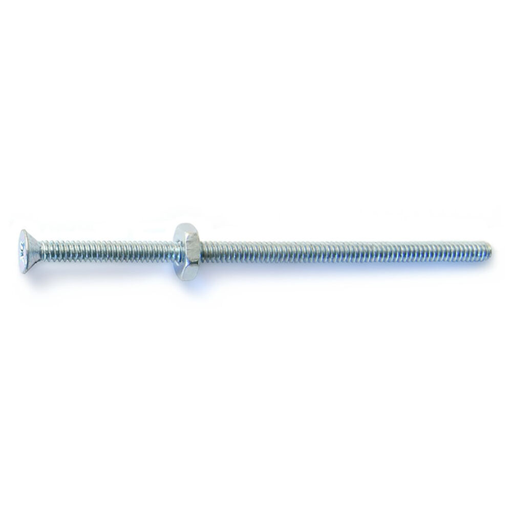 image of 6-32 X 3 Phillips Flat Machine With Nut