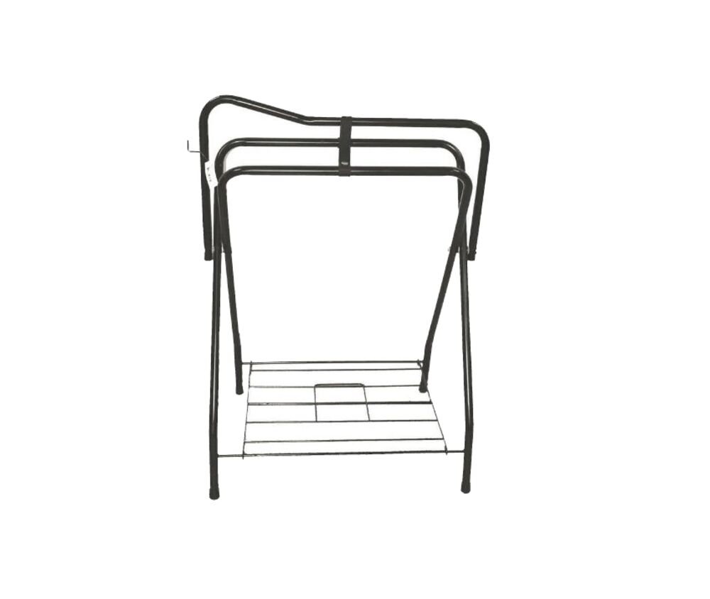image of Folding Saddle Rack, Black