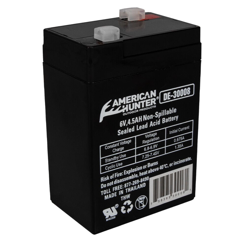 image of 6V 4.5 AMP HR Rechargeable Battery