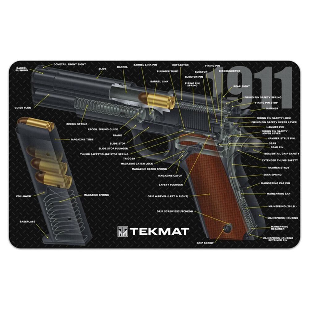 image of 1911 3D Cutaway Gun Cleaning Mat