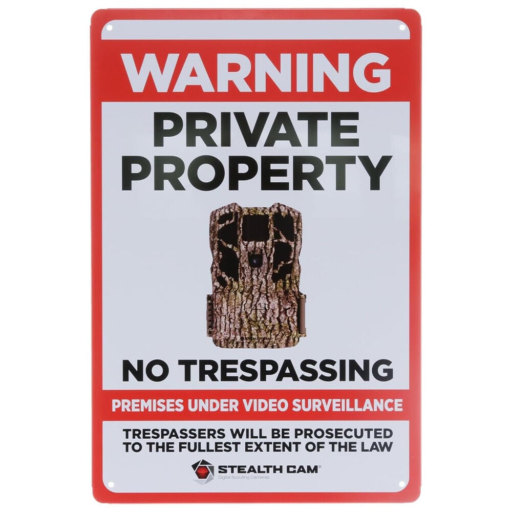 image of 9 in x 12 in Tin Video Surveillance Sign