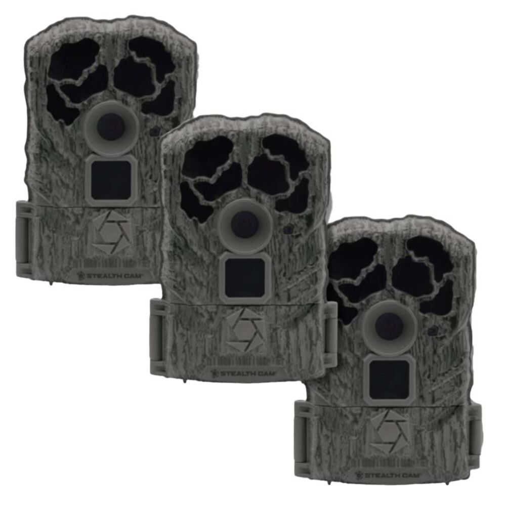 image of Stealth Cam 18MP Trail Camera, 3 Pack