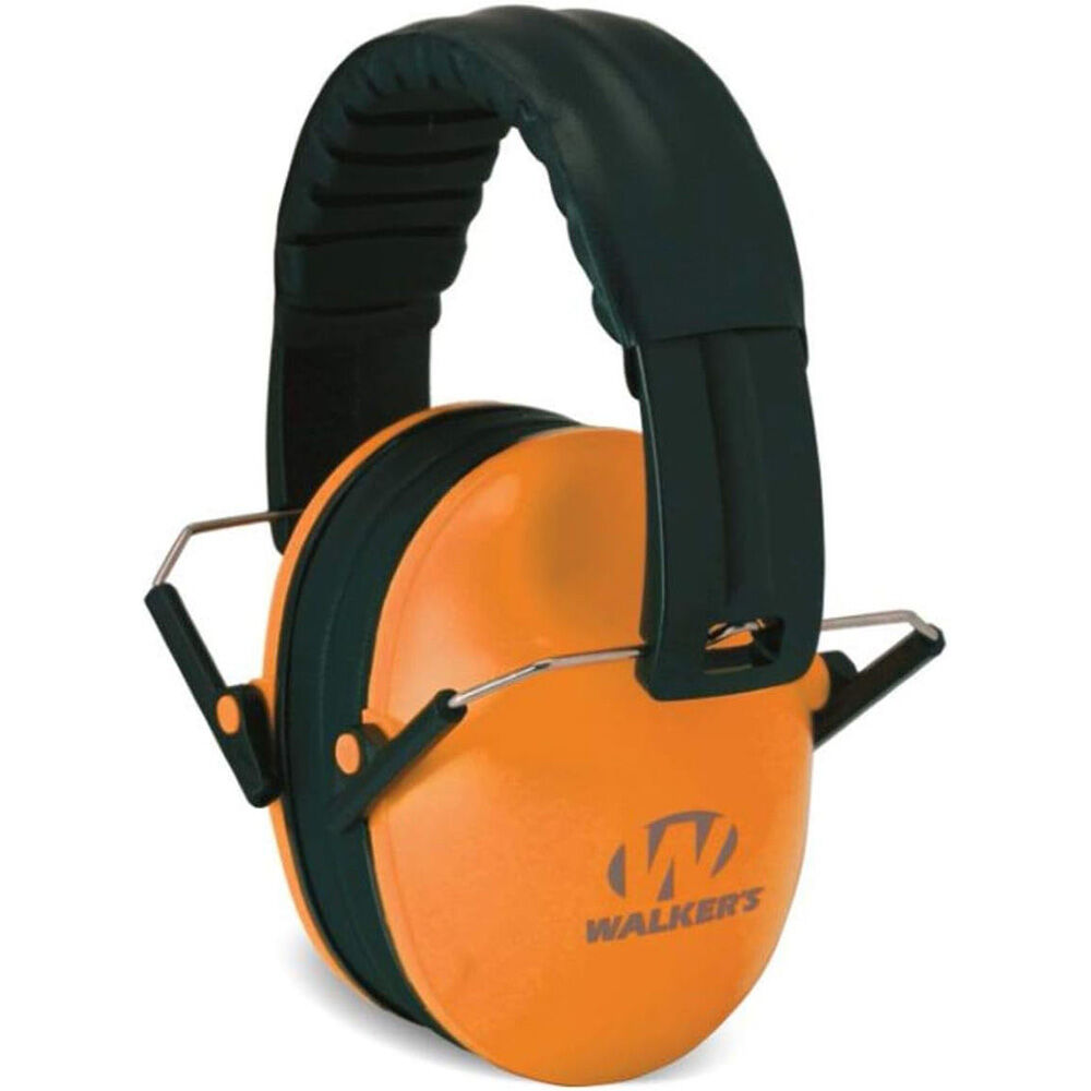 image of Baby and Kid's Folding Ear Muffs- Orange