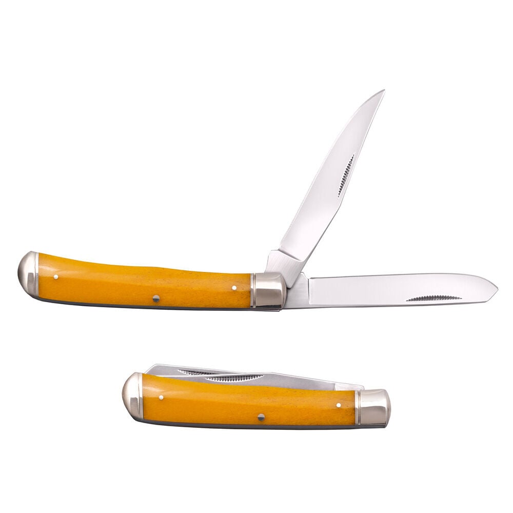 image of Pocket Knife- Trapper, Yellow Bone