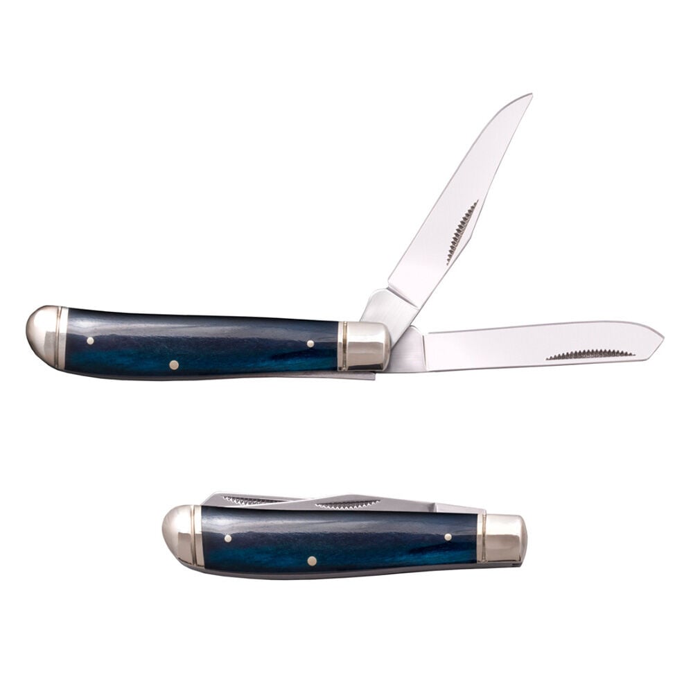 image of Pocket Knife- Mini Trapper, Blue Bone