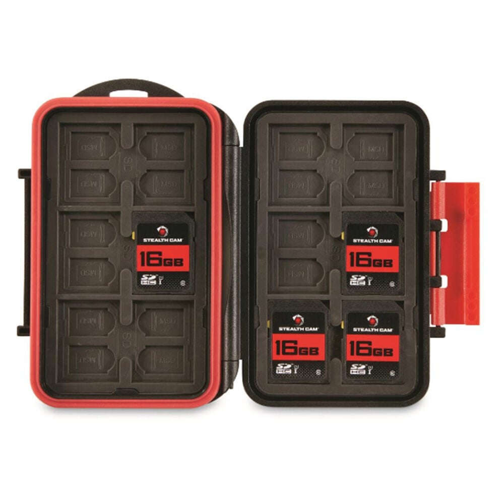 image of Memory Card Storage Case with 4 pk 16GB SD Memory Cards