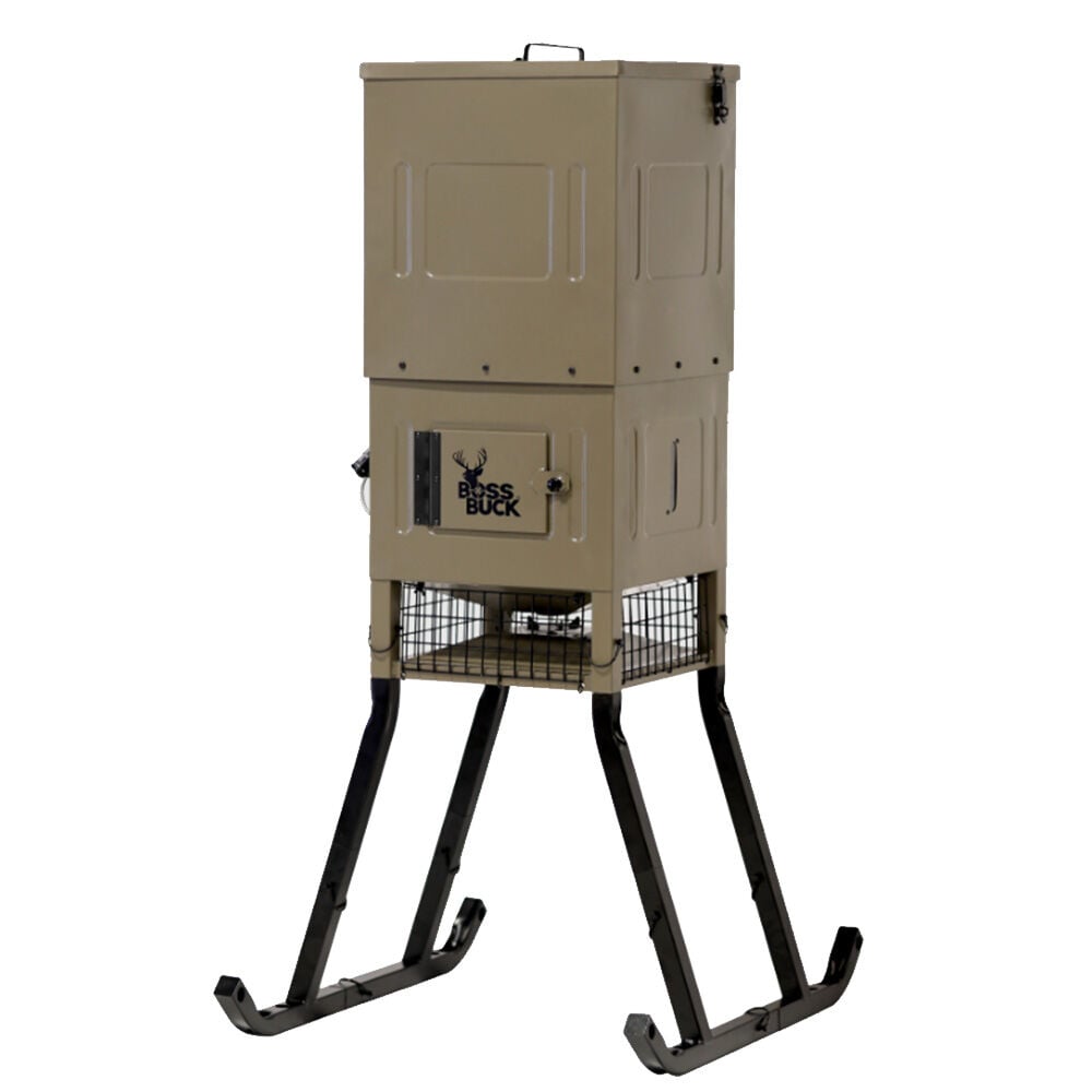 image of 300lb Sled Feeder with Solar Panel