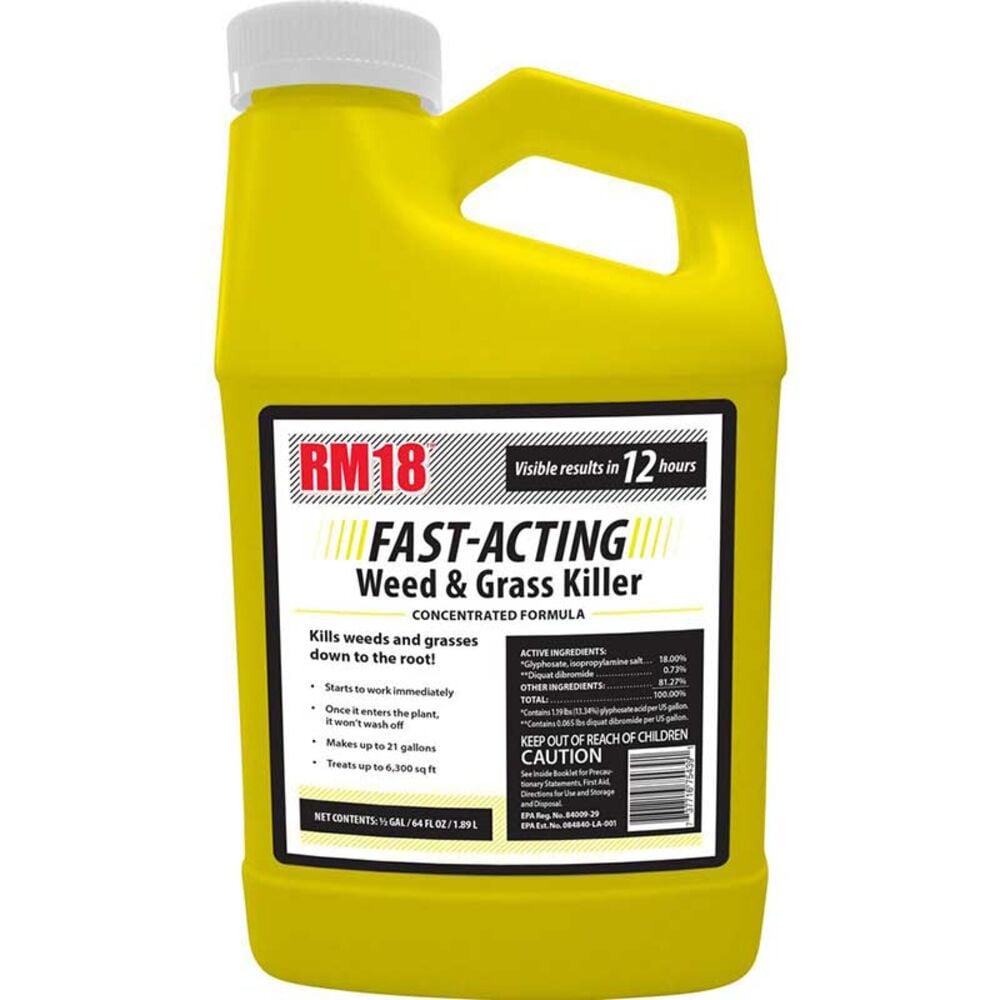 image of RM18 Fast-Acting Weed and Grass Killer Concentrate, 64 oz