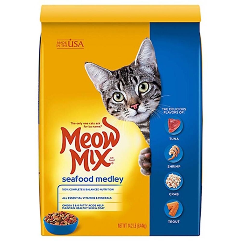 image of Dry Cat Food- Seafood Medley, 14.2 lb