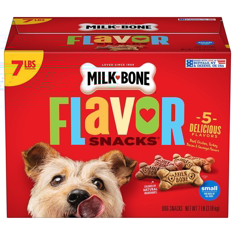 image of Flavor Snacks Dog Biscuits for Small/Medium Sized Dogs, 7 LB