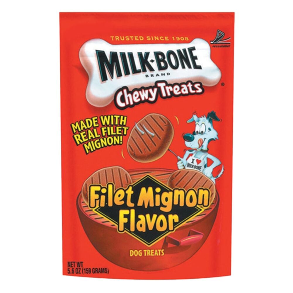 image of Soft & Chewy Beef & Filet Mignon Recipe Dog Biscuits, 5.6 OZ