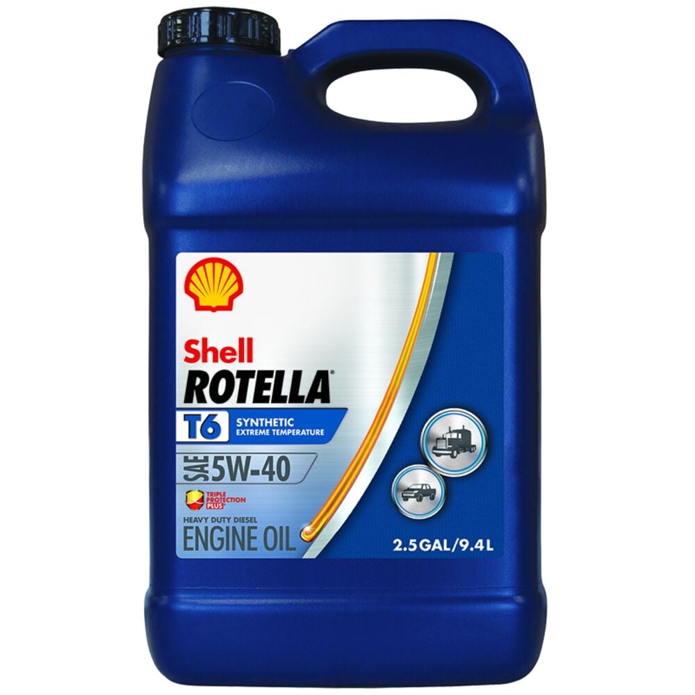 image of Rotella T6 5W-40 Synthetic Engine Oil, 2.5 Gal