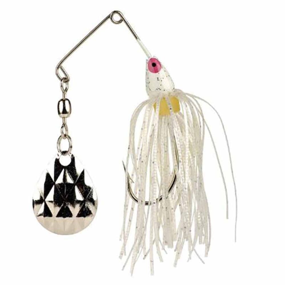 image of 1/8 oz Mini-King Spinner Bait Lure, White