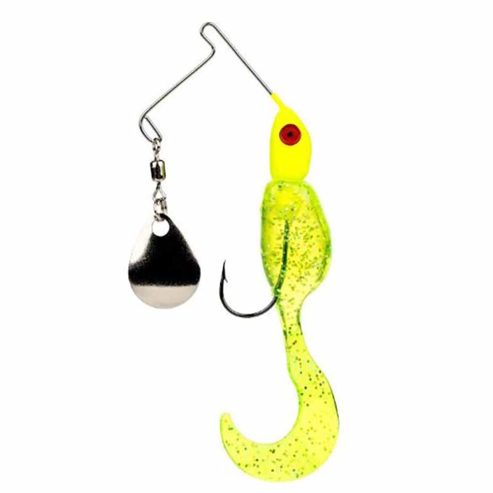 image of 1/8 oz Mr. Crappie Spin Baby Spinner Bait Lure, Chartruese Shiner