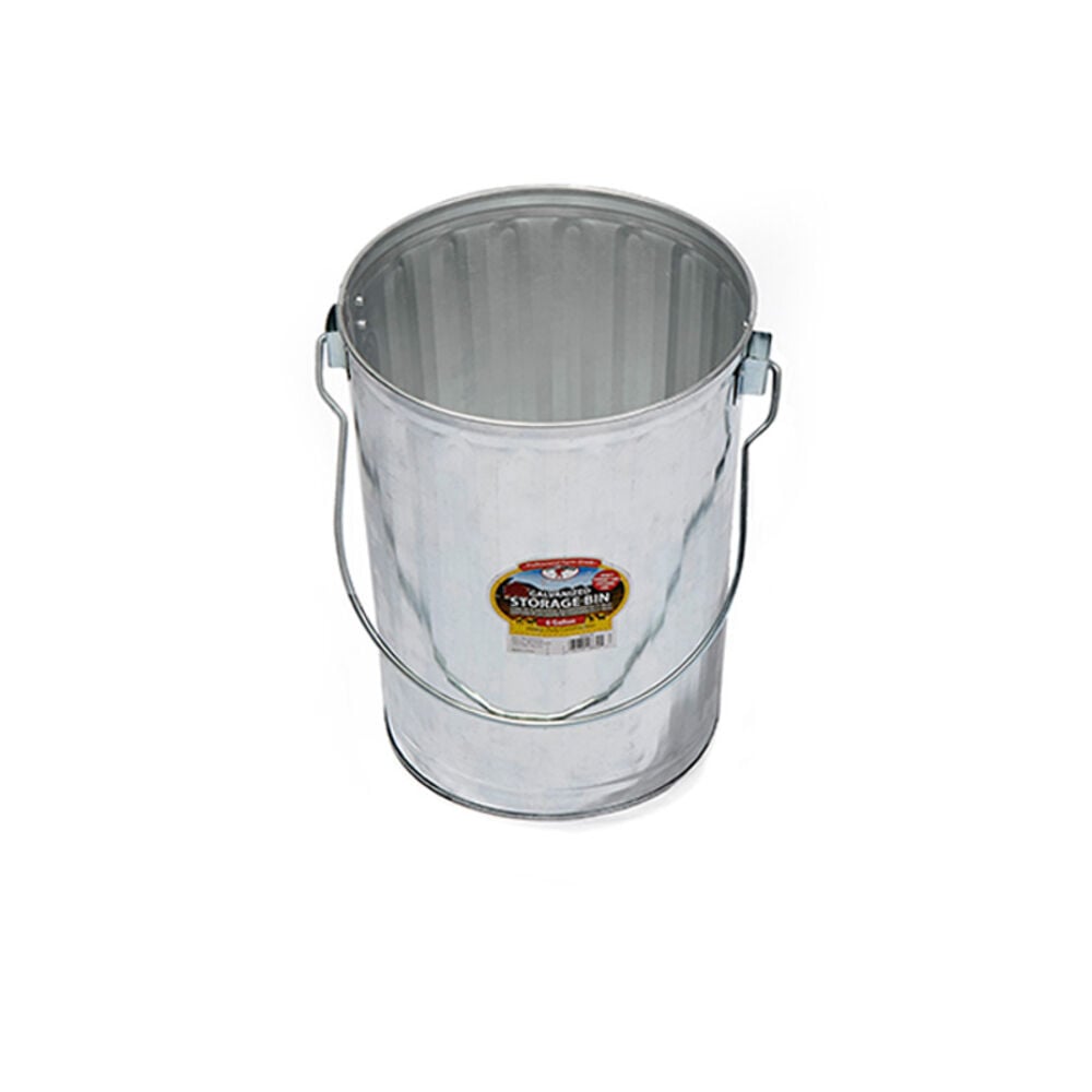 image of Galvanized Garbage Can, 10 Gallon