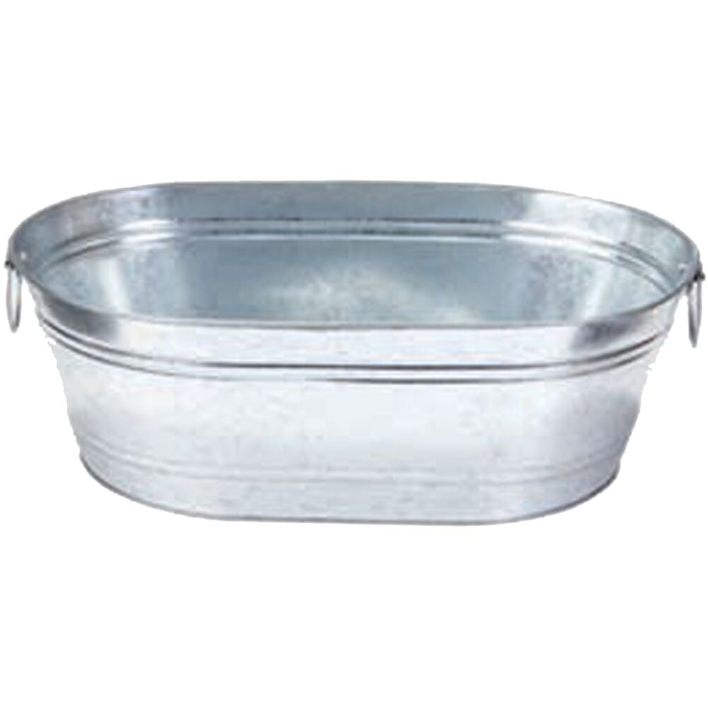 image of Galvanized Tub, Oval, 5.5 gallon
