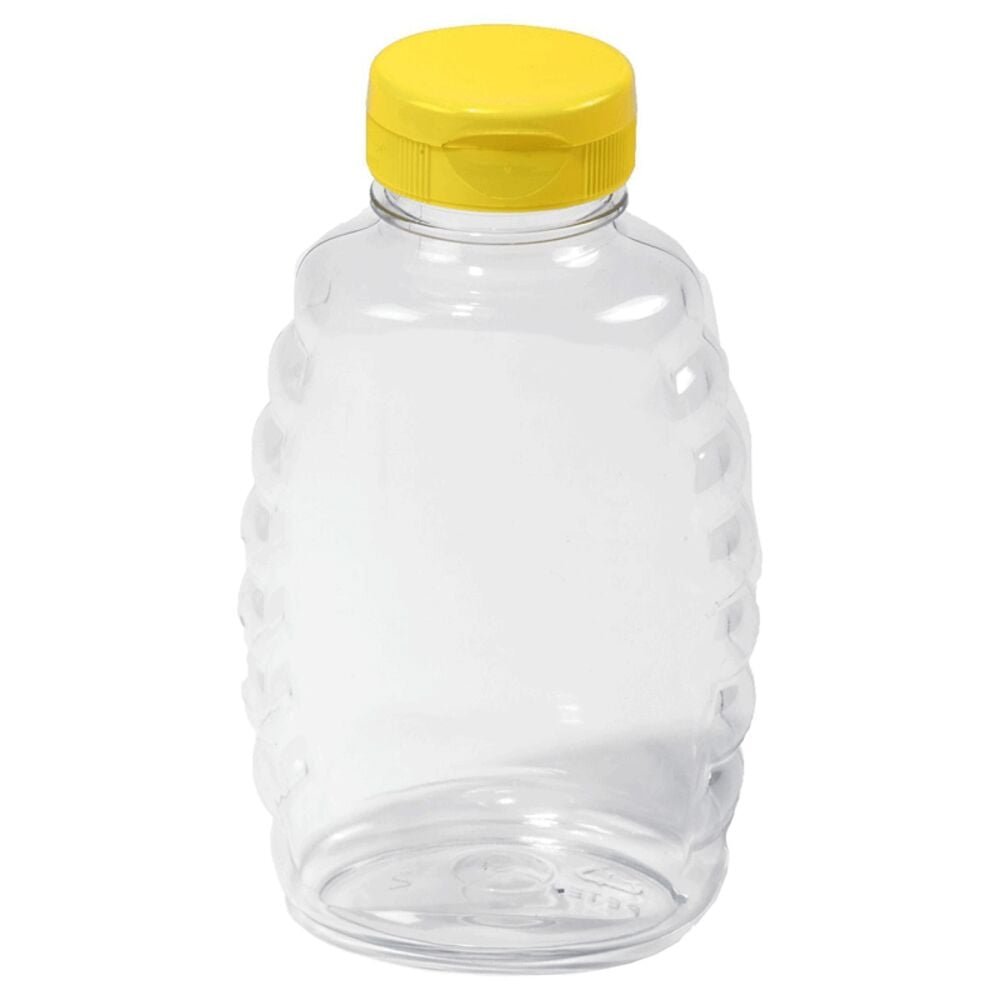 image of Plastic Skep Style Jar- 16 oz, 12 pk
