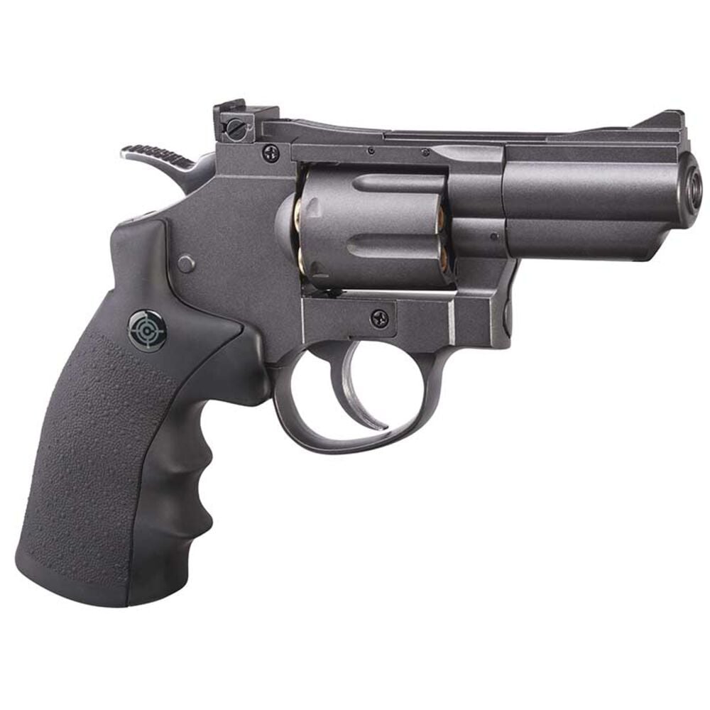 image of CO2 Powered Dual Ammo Full Metal Snub Nose Air Revolver