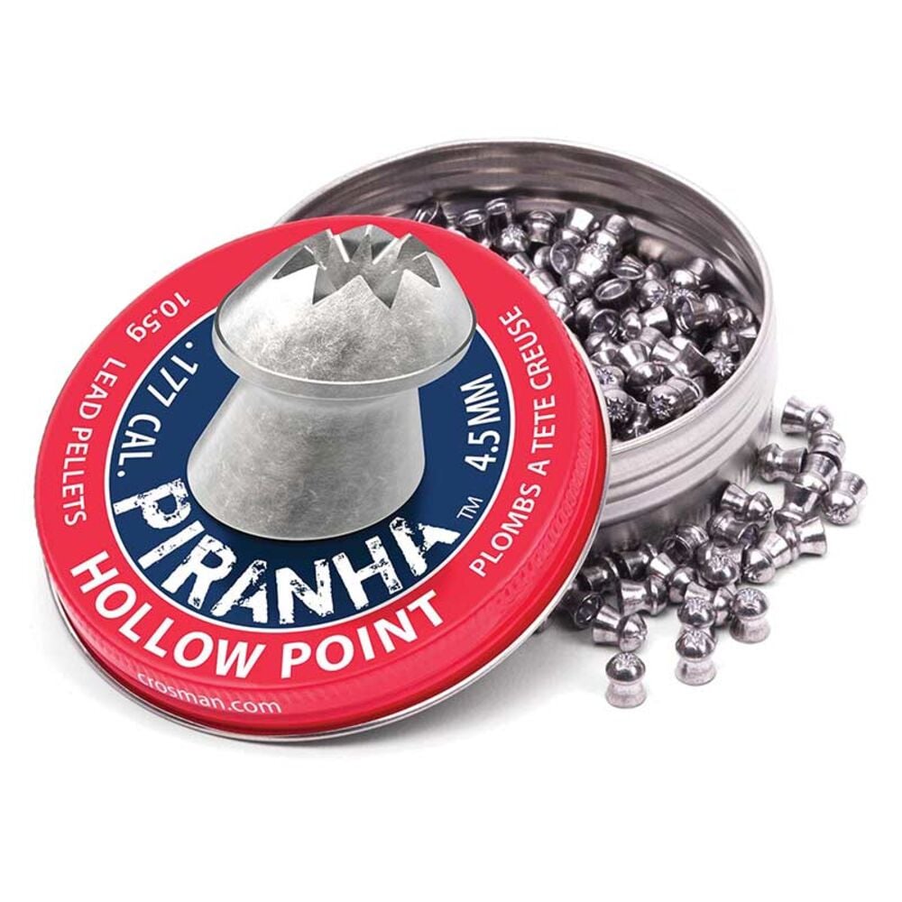 image of .177 Piranha 10.5gr Hollow Point Pellets, 400 count