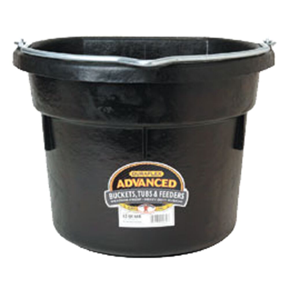image of Little Giant Bucket, Flat Back, Rubber, 12 qt
