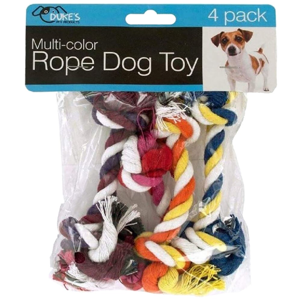 image of Multi Color Rope Dog Toy Set
