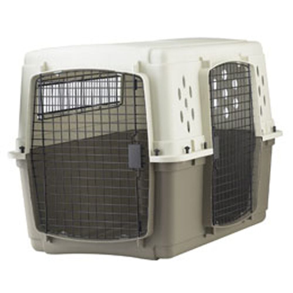 image of Little Giant Double Door Poly Dog Crate, Large