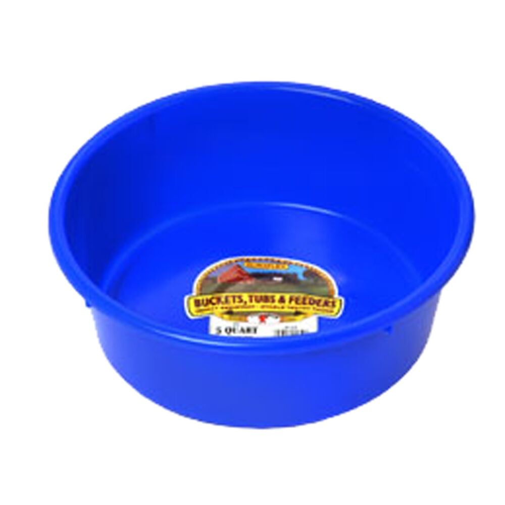 image of Little Giant Feed Pan, Blue, 5 qt