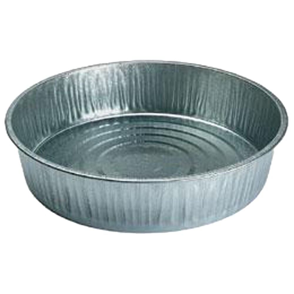 image of Little Giant Galvanized Oil Feed Water Pan, 2 gallon
