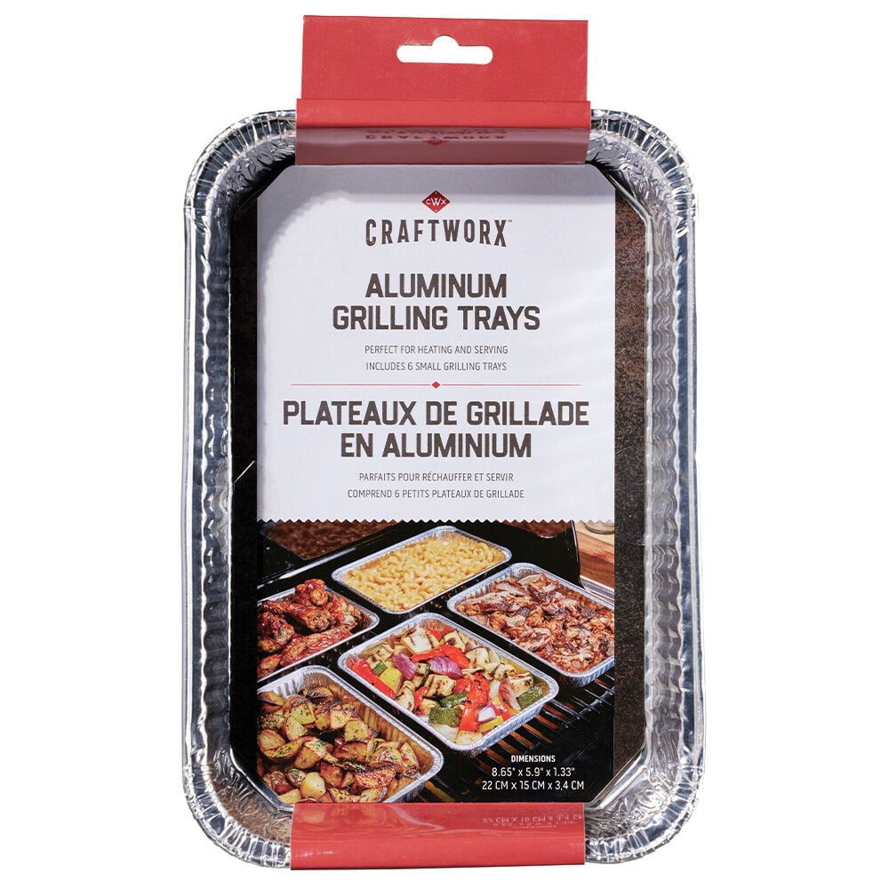 image of Aluminum Grilling Pans- 6 pk