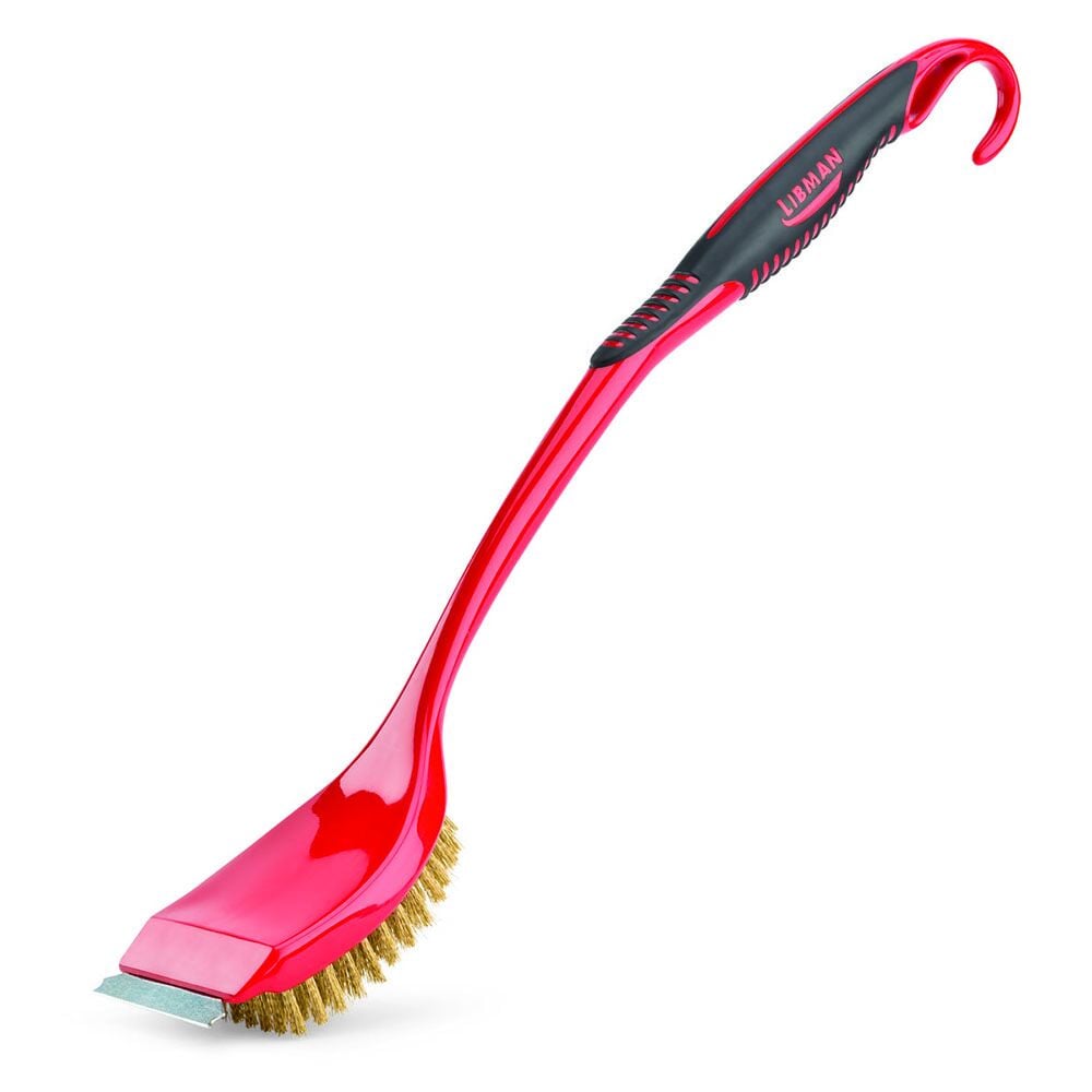 image of Long Handle Grill Brush with Scraper
