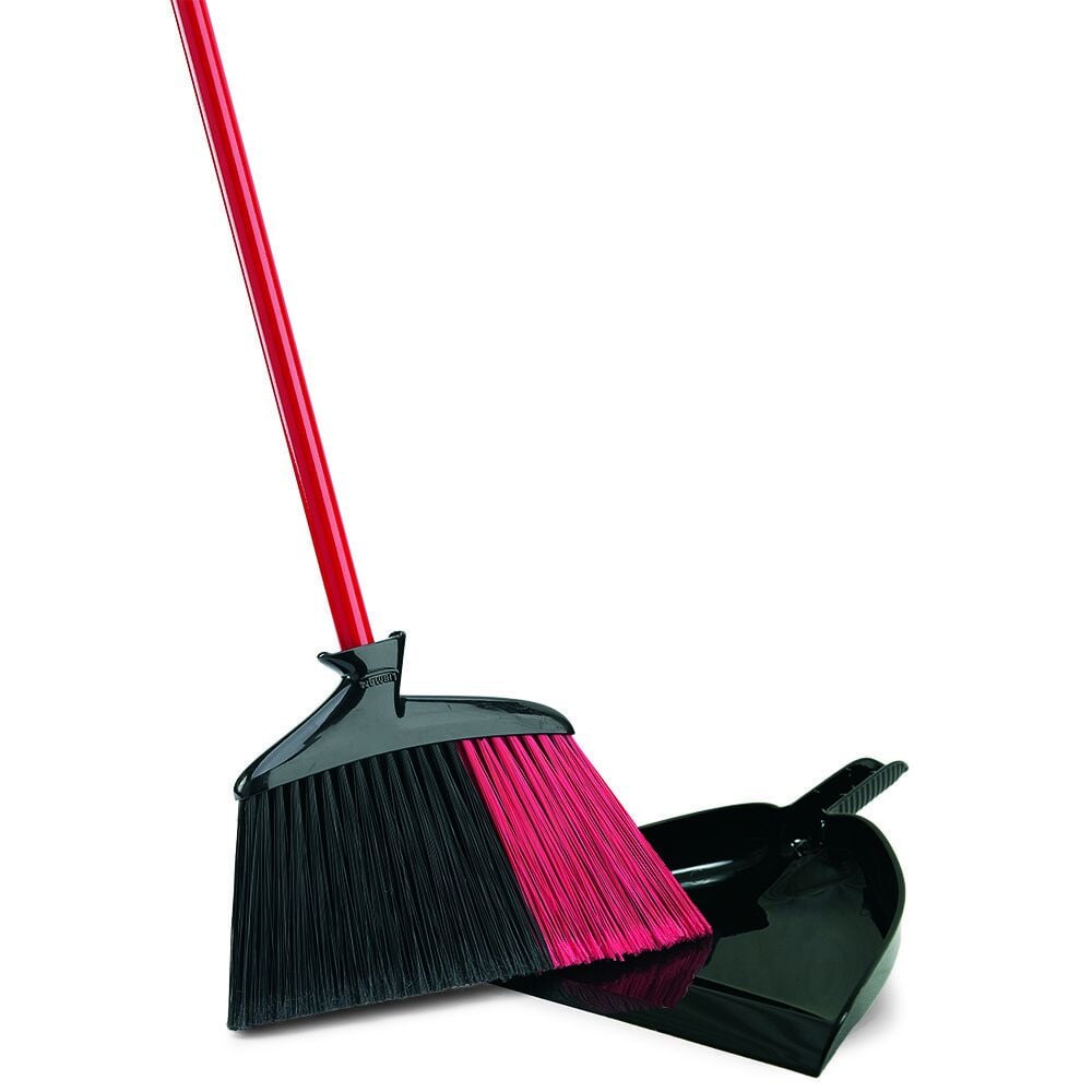 image of Indoor/Outdoor Angle Broom with Dust Pan