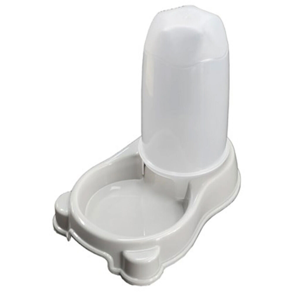 image of Pet Gravity Feeder and Waterer- Gray, 1.5 L