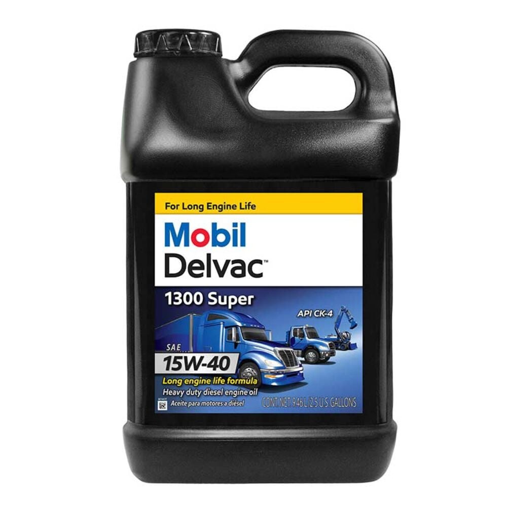 image of 5W-40 Delvac 1300 Motor Oil, 2.5 gal