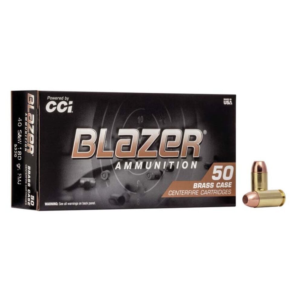 image of .40 S&W 180 Grain FMJ Handgun Ammunition, 50 rounds