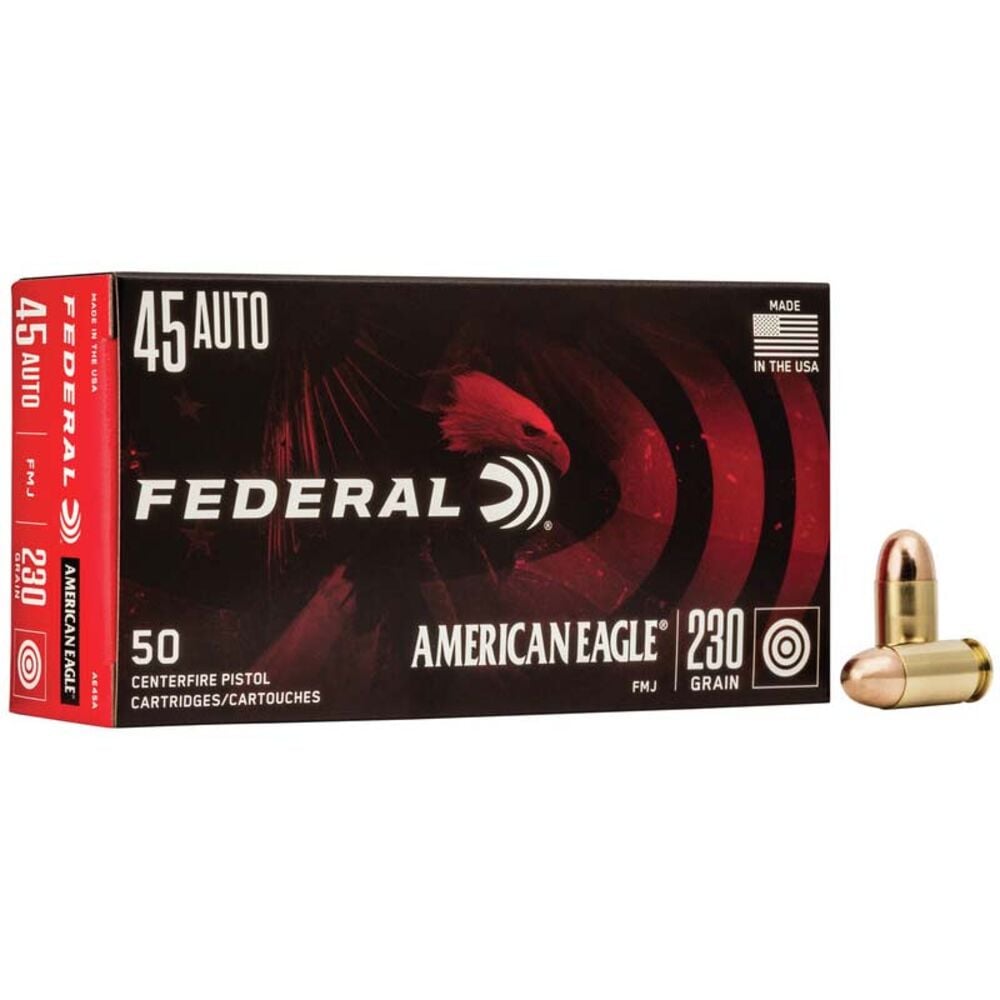 image of .45 ACP 230 Grain FMJ Handgun Ammunition, 50 rounds