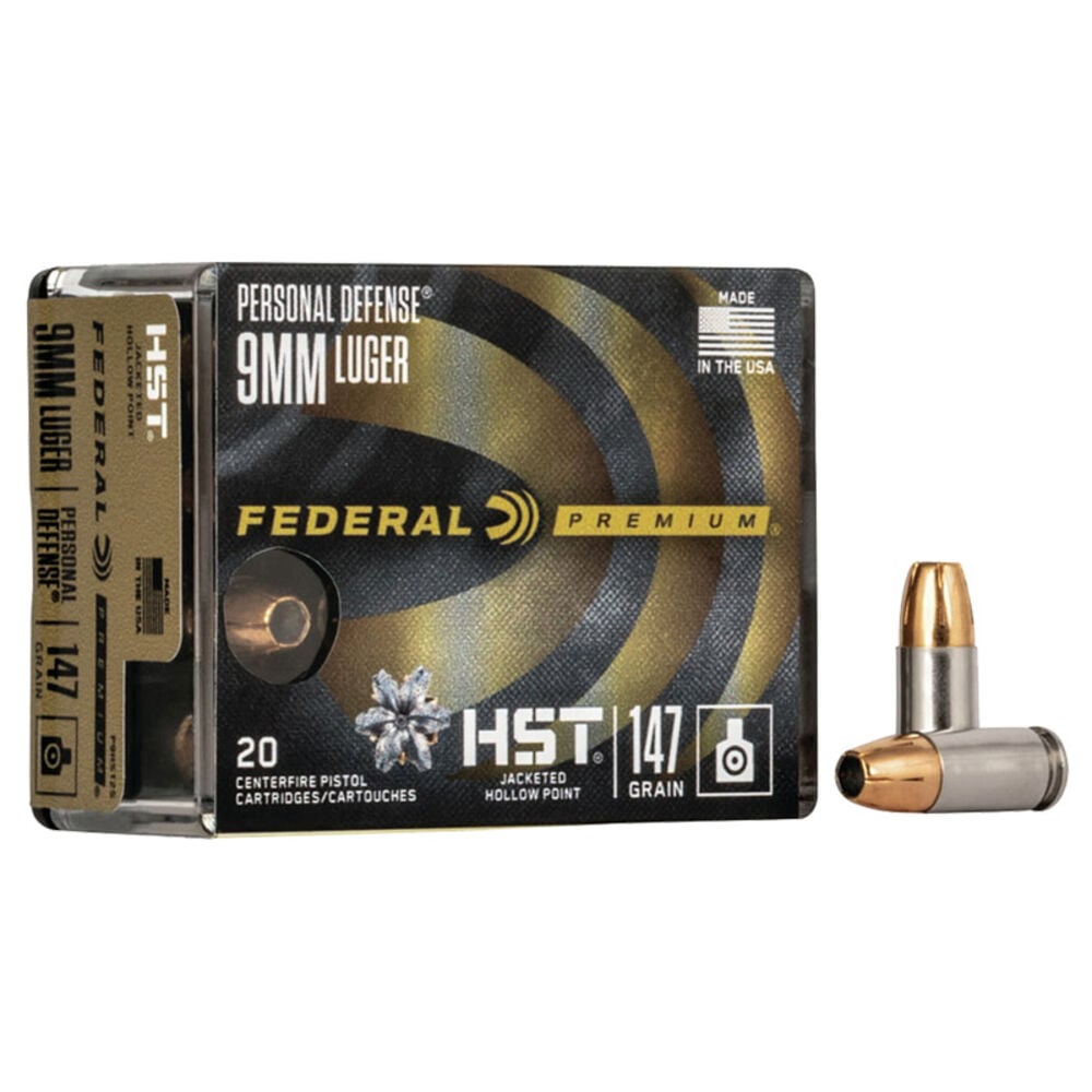image of Personal Defense 9MM 147 Grain Pistol Ammunition, 20 rounds