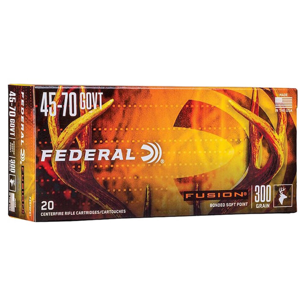 image of Fusion MSR 45-70 Government 300 Grain Rifle Ammunition, 20 rds