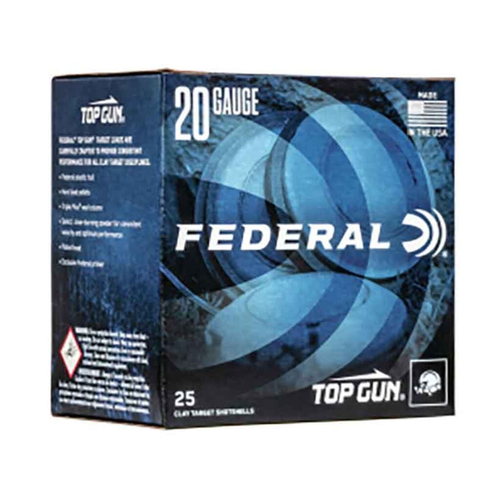 image of Top Gun 20 Gauge 8 Shot Shotgun Ammunition, 25 rds