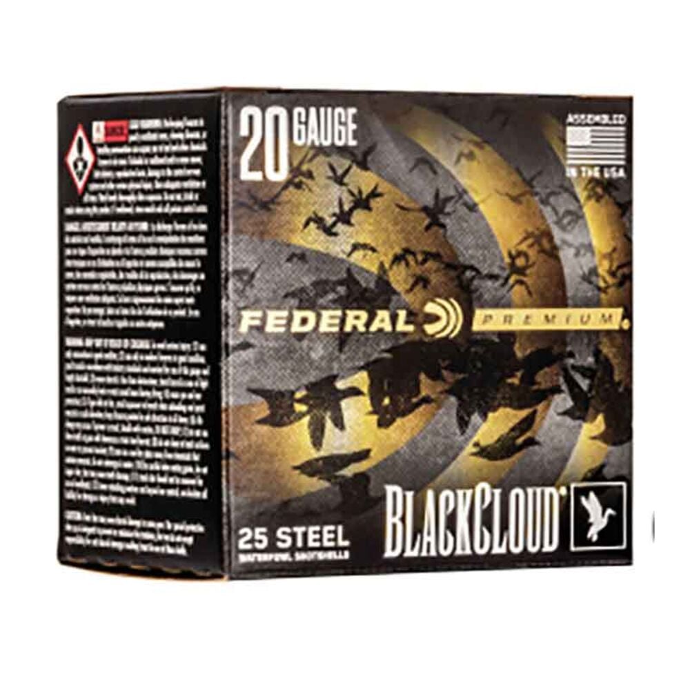image of Black Cloud FS Steel 20 Gauge 3 Shot Shotgun Ammunition, 25 rds